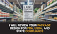 review your package design for fda and usda compliance