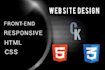 design responsive website using HTML and CSS