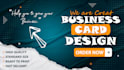 create your professional business visiting card