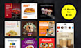 create social media posts for restaurants and cafes