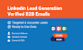 collect linkedin leads and emails for saas company