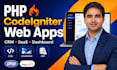 build a custom PHP codeigniter web app, CRM system or admin dashboard