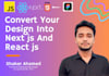 convert figma to nextjs react js and html5 with tailwindcss