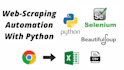 do web scraping, data extracting with python