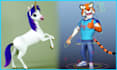 3d character modeling in cartoon style