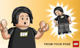 draw minifigure lego illustration from your pose