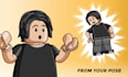 draw a custom minifigure illustration from your pose