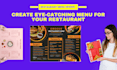 do restaurant menu design, modern restaurant menu, food menu