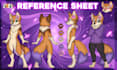create custom detailed fursona oc and furry reference sheet