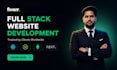 do custom website development as full stack developer, front end developer