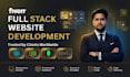 do custom website development as full stack developer, front end developer