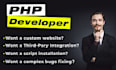 develop full stack custom web application as a PHP developer