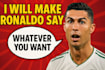 create personalized video message from cristiano ronaldo any language