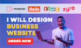 small business website on mobirise, duda, zoho website, zyro, motocms website