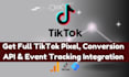 set up tiktok pixel, server side event tracking with GTM for accurate data