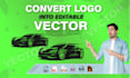vectorize, trace, update, modify, and recreate your logo