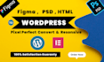 convert figma to wordpress, PSD to wordpress, HTML to wordpress