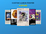 create custom digital music album poster