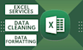 help in microsoft excel data cleaning, spreadsheets expert