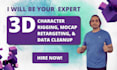 be your 3d character rigging, mocap retargeting, and data cleanup expert