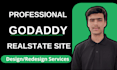 design godaddy real estate site with mls or idx integration