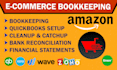 do ecommerce bookkeeping for ebay, amazon, shopify using quickbooks and xero