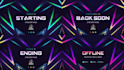 design an animated stream overlay for kick, twitch, youtube