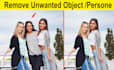 do add or remove person, object, text, logo from photo and image editing