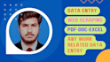 do data entry, excel, ms office and web scarping for you