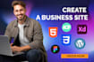 build your business site html and css on wordpress