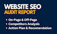 do complete manual SEO audit with an action plan report