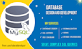 design and develop mysql database and solve sql queries