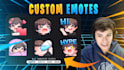 create custom and animated emotes for you