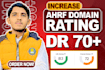 increase ahrefs domain rating 50 plus or increase dr 70 plus