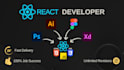 create responsive websites in react js javascript HTML CSS