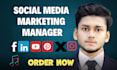 social media marketing manager and content creator