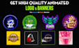 create discord animated icon, server banner, channel banners