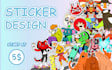 drawing a cute funny cartoon mascot stickers illustrations in 1930s style