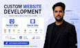 build full stack website as front end developer backend developer