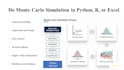 do monte carlo simulation in python, excel, and risk