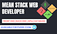 be your mean stack web developer