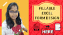 do invoice design and  fillable excel form service