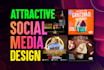create attractive eye catchy facebook ads and creative posts