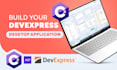 create a desktop application using c sharp  devexpress winforms