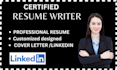 do professional  resume writing ,resume design, CV