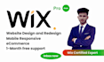do wix website design and redesign with responsive design