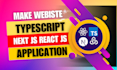 design business website in tailwind CSS react next js typescript