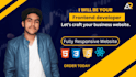 be your frontend web developer in HTML, CSS and javascript