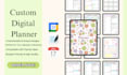 create a custom digital planner and journal for etsy