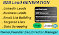 do highly targeted linkedin b2b lead generation,business email list building